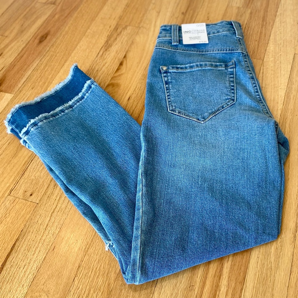 INC Ripped Straight- Leg Jeans - Picture 5 of 6